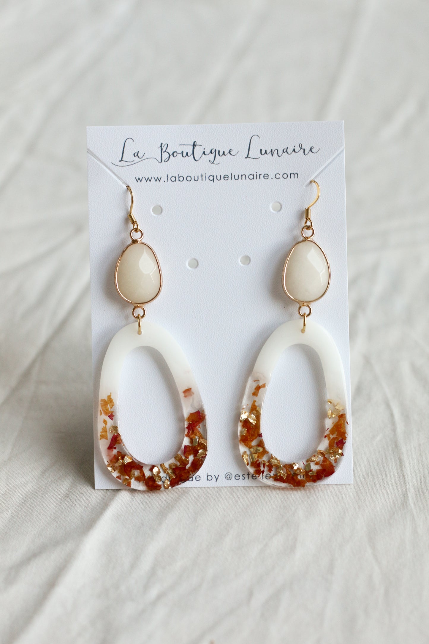 Pumpkin spice latte earrings n°01
