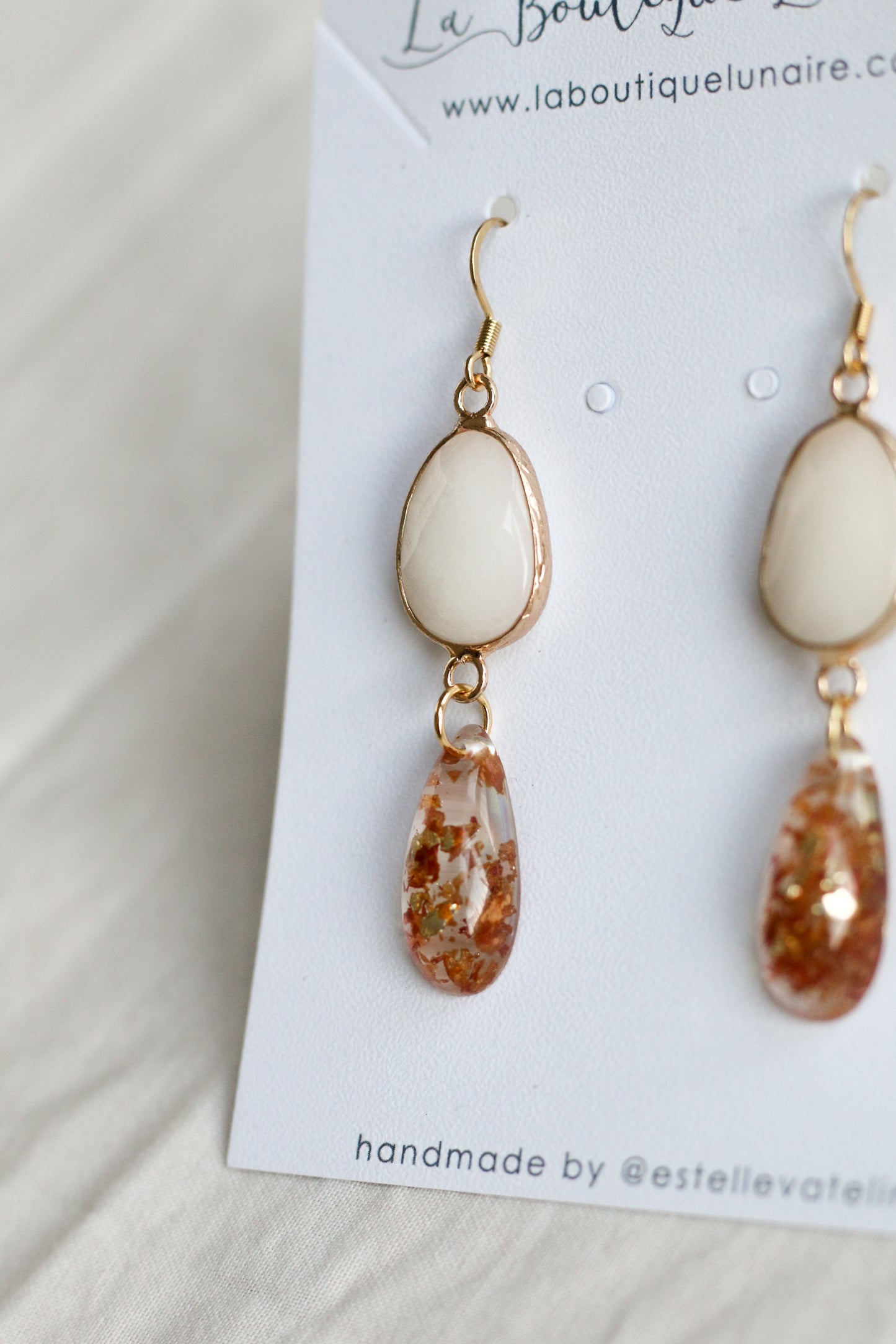 Pumpkin spice latte earrings n°02
