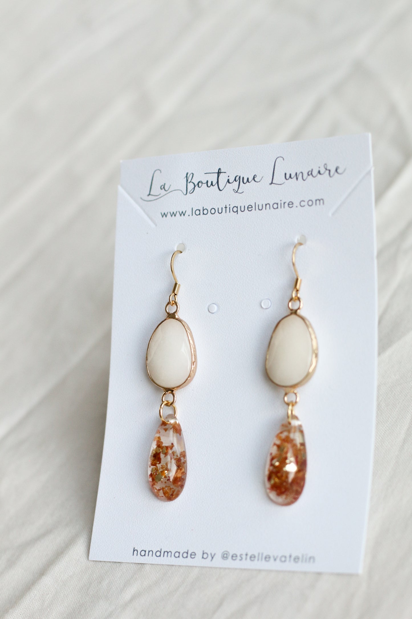 Pumpkin spice latte earrings n°02
