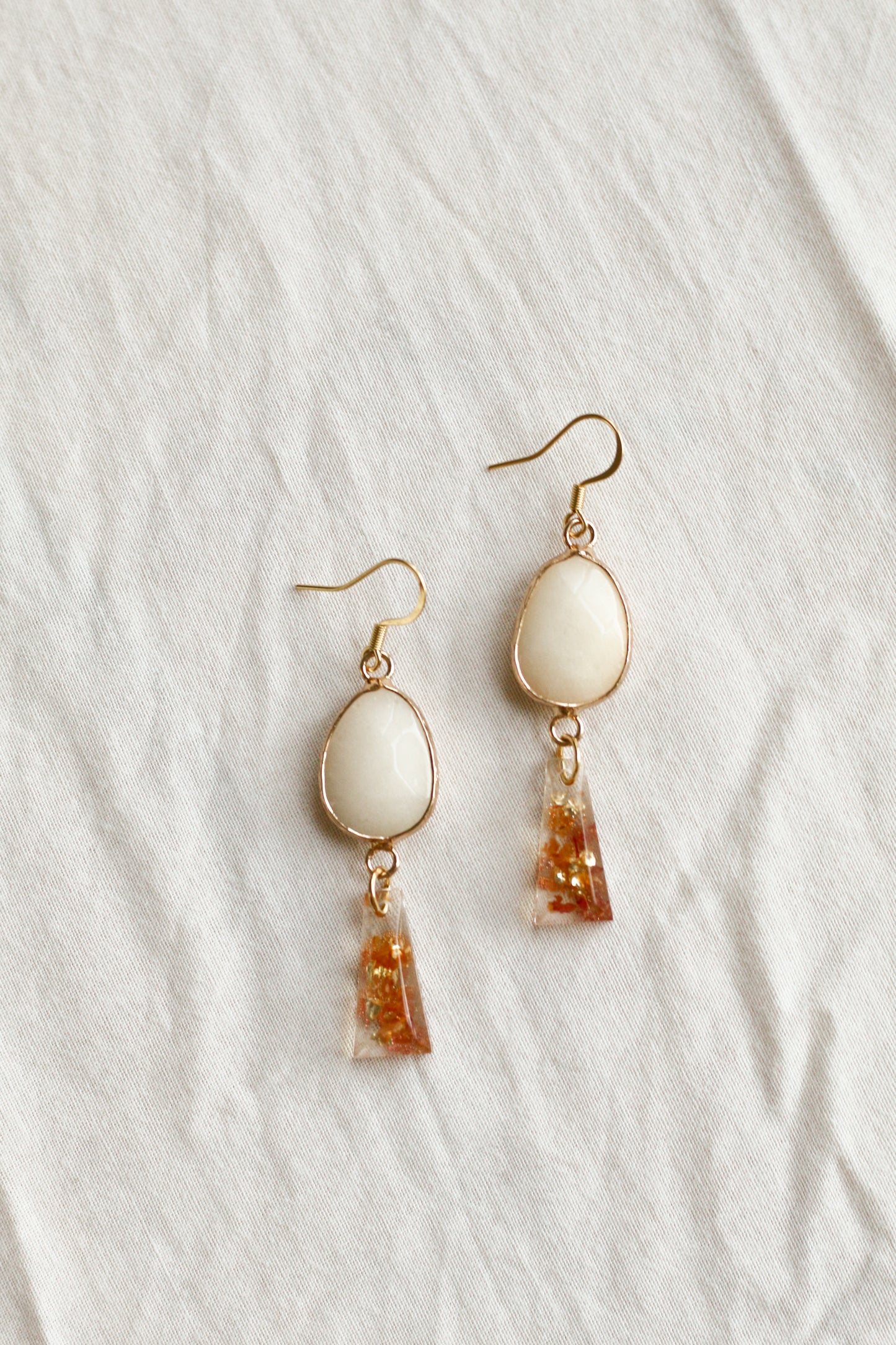 Boucles d'oreilles Pumpkin spice latte n°03