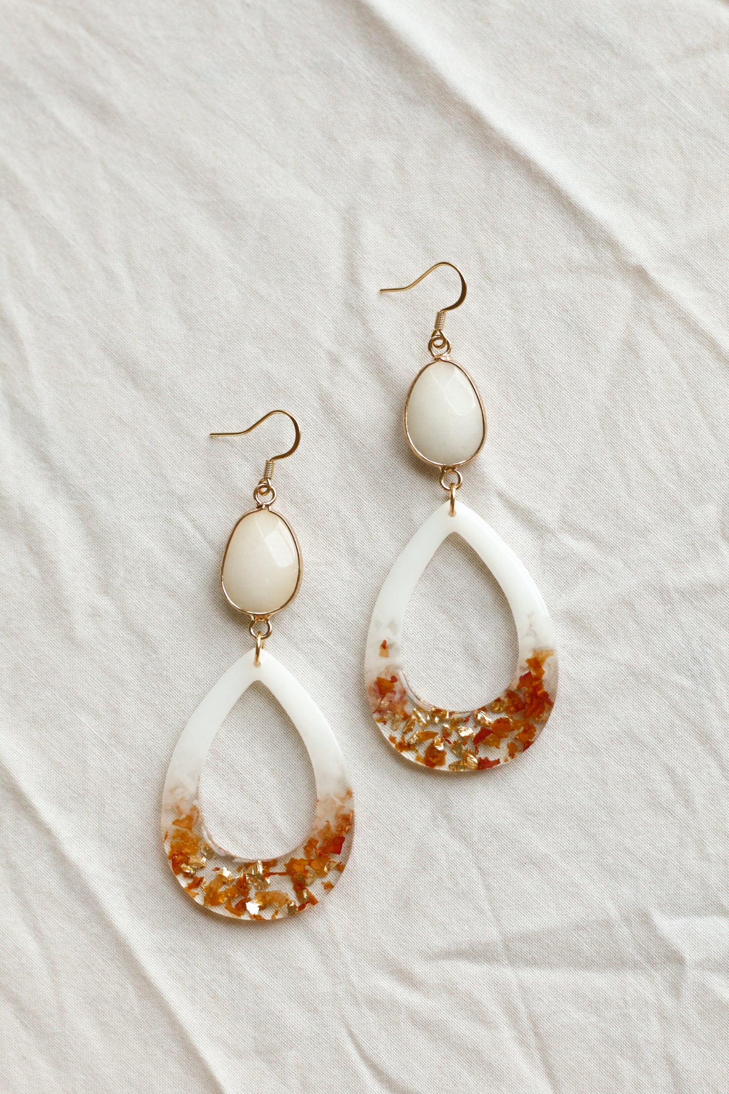 Boucles d'oreilles Pumpkin spice latte n°04