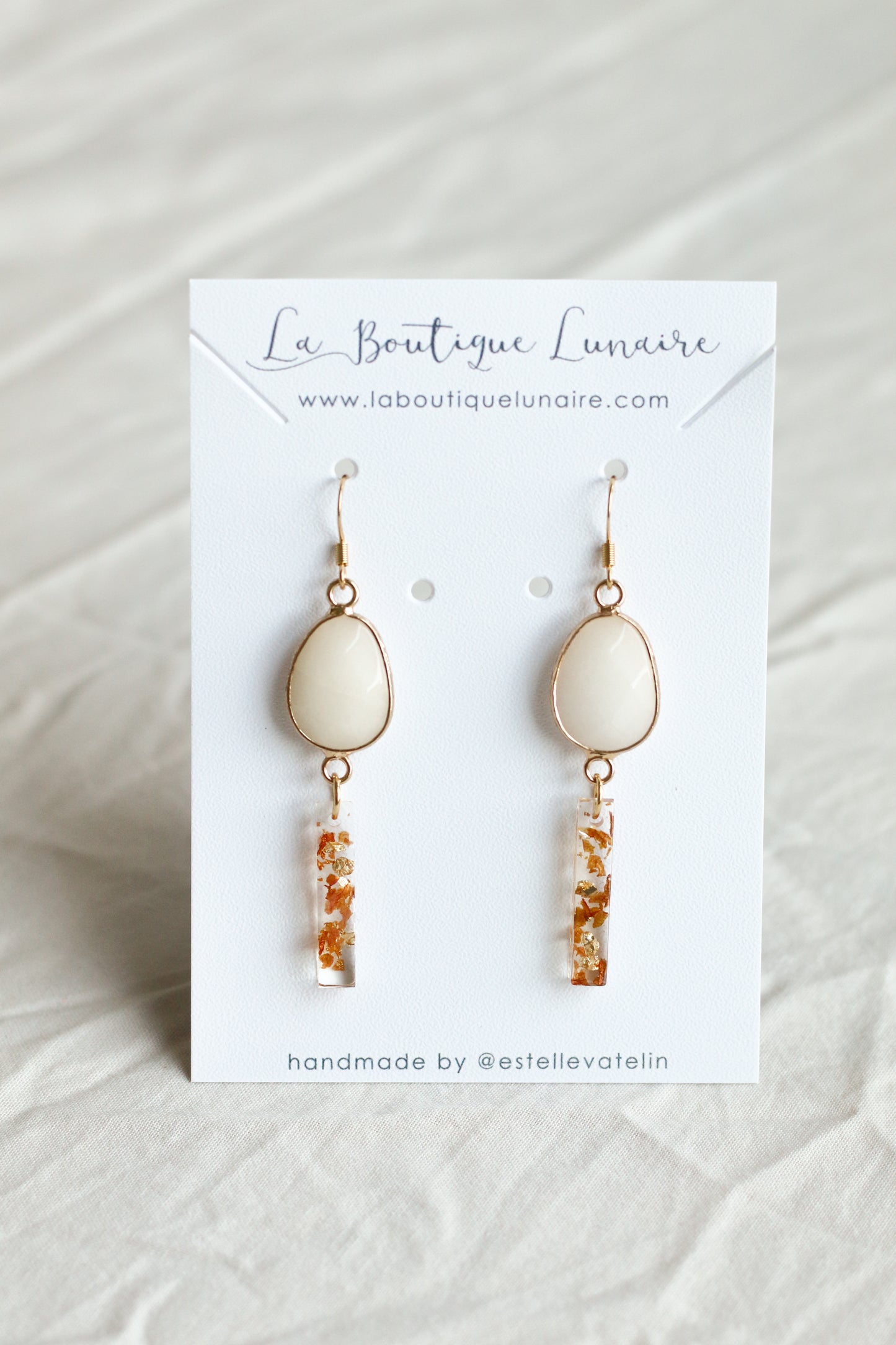 Boucles d'oreilles Pumpkin spice latte n°05