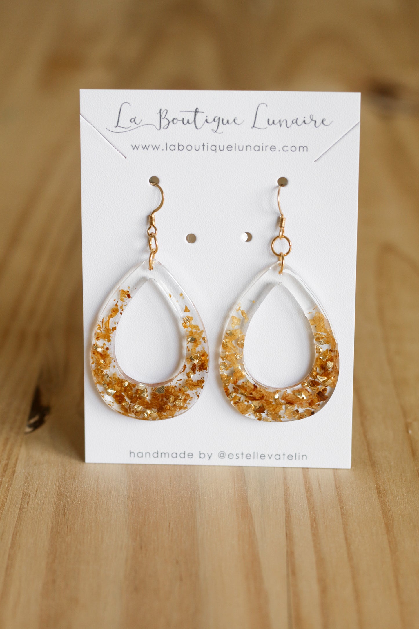 Carrot cake earrings