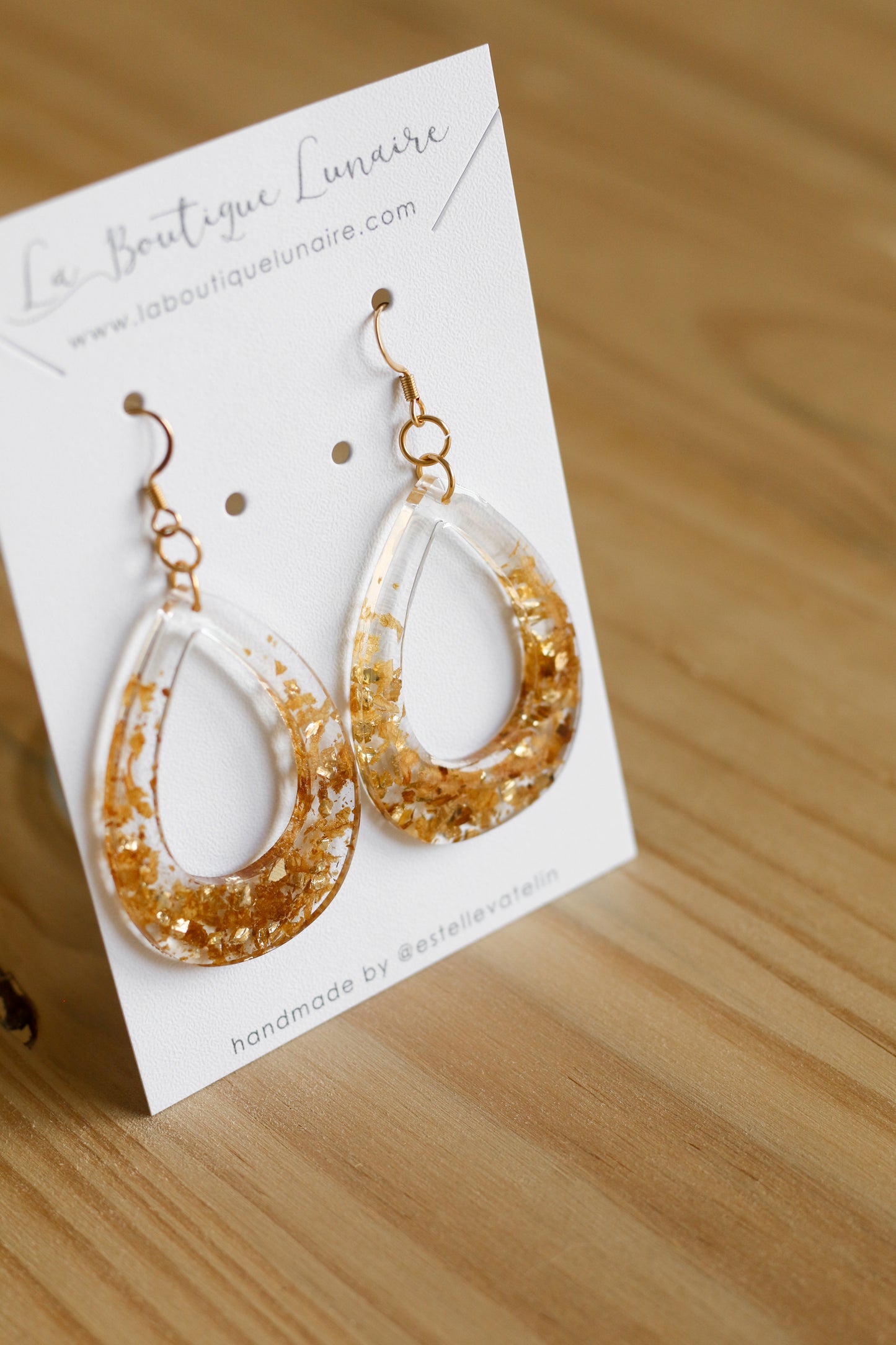 Carrot cake earrings