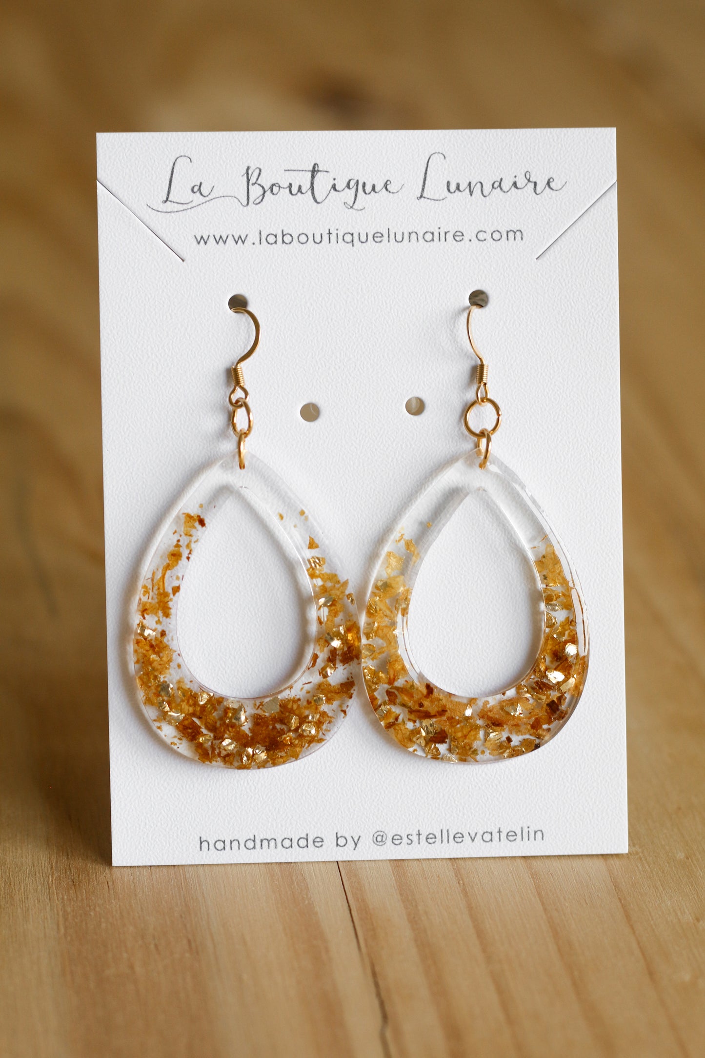 Carrot cake earrings