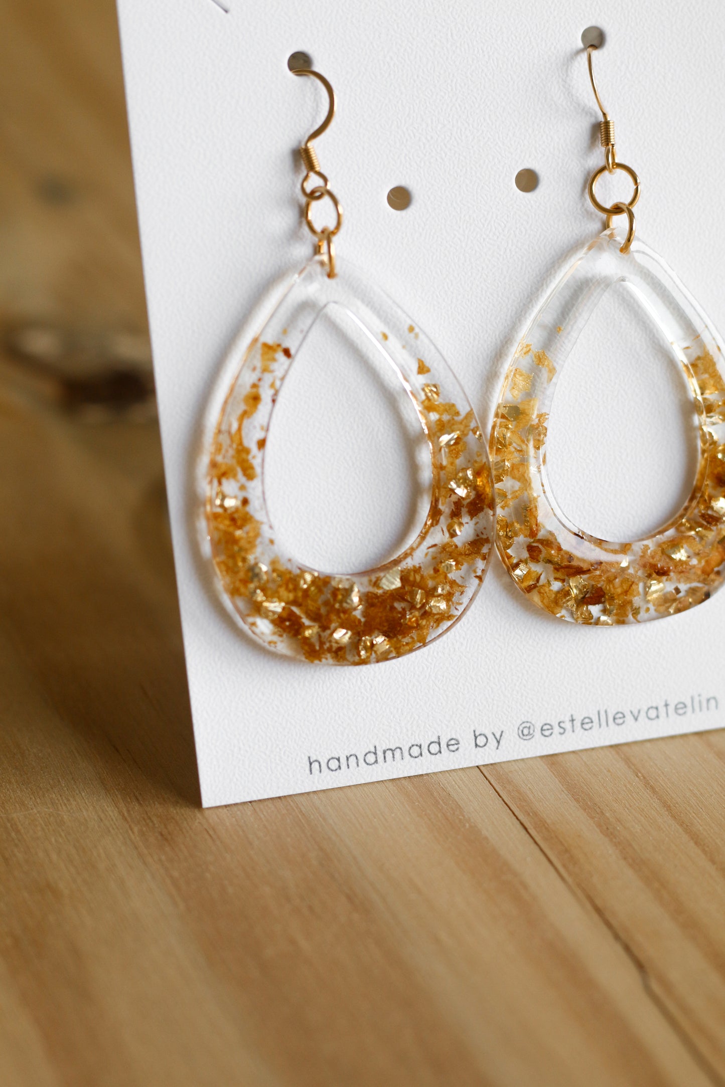 Carrot cake earrings