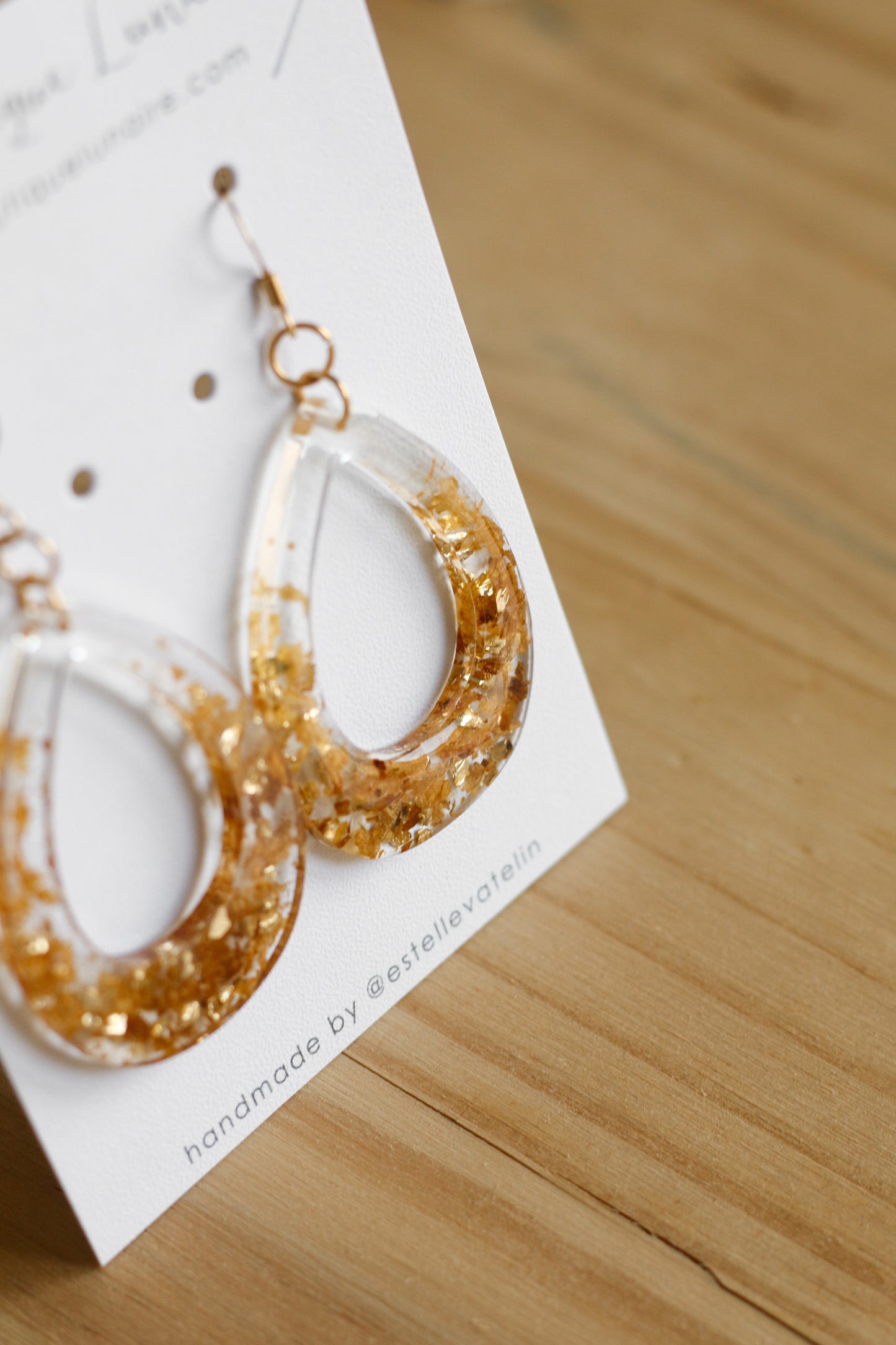 Carrot cake earrings
