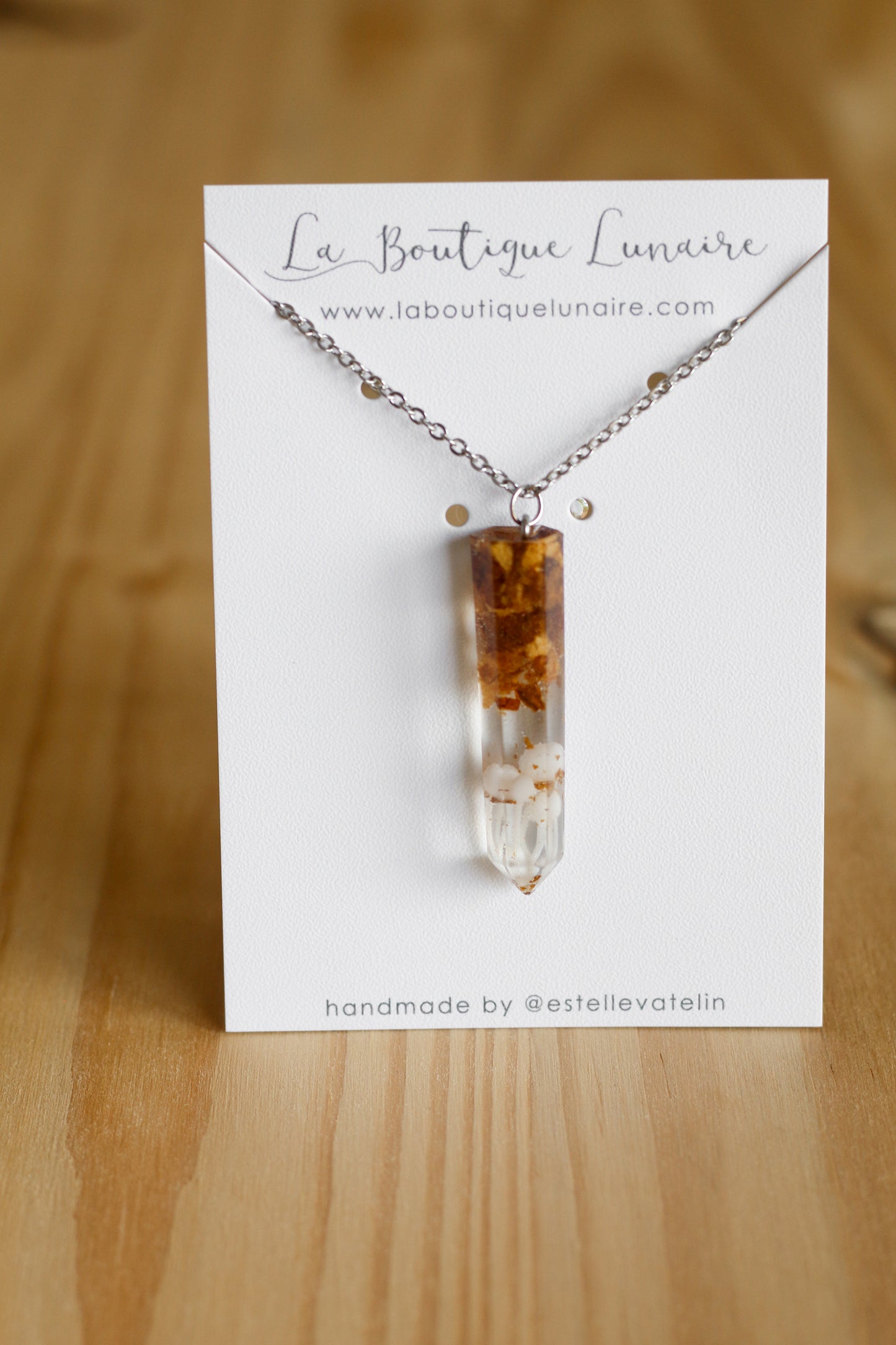 Mushroom necklace n°01