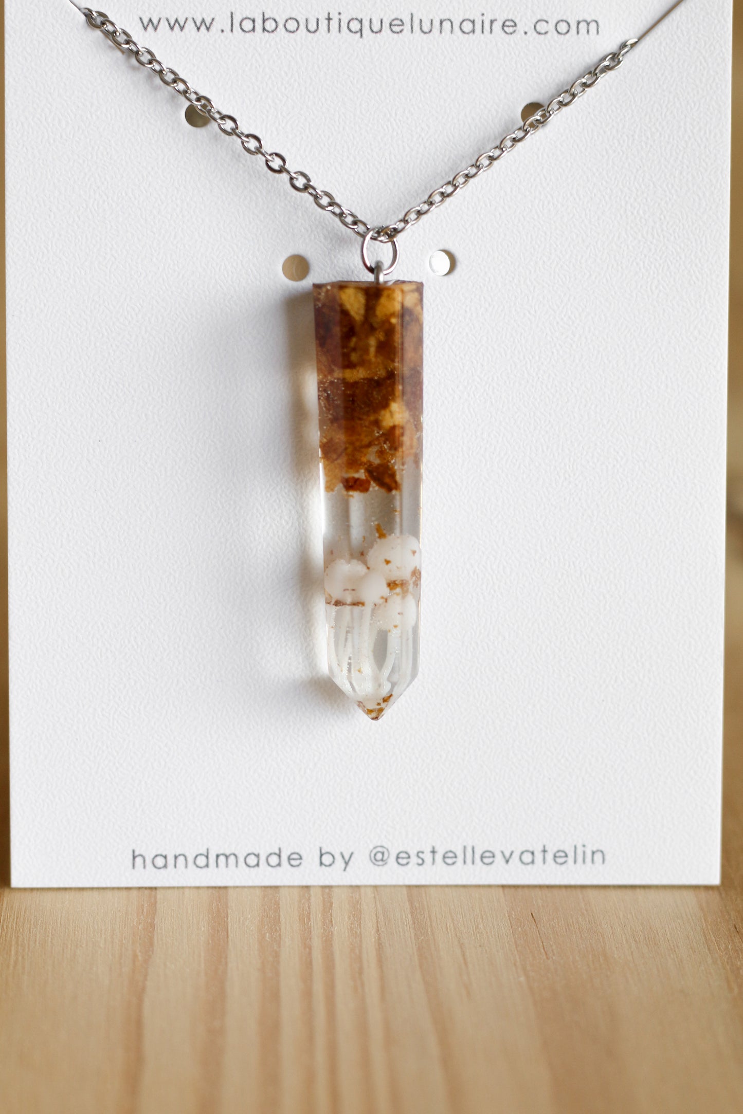 Mushroom necklace n°01