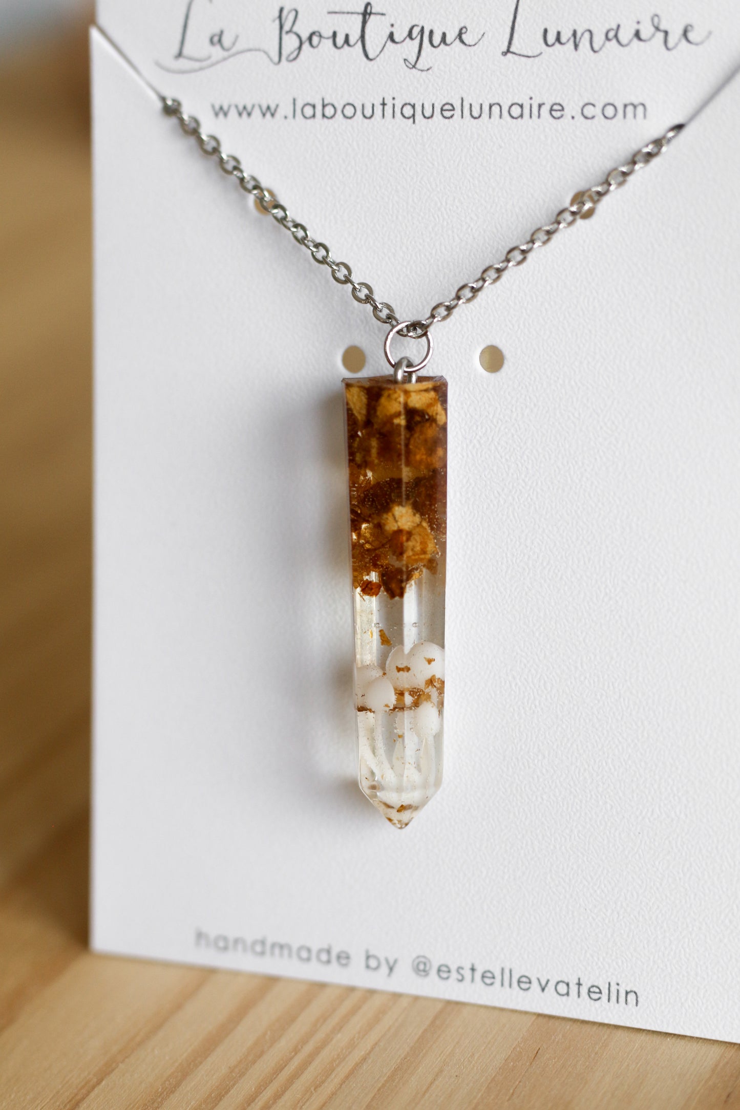 Mushroom necklace n°01