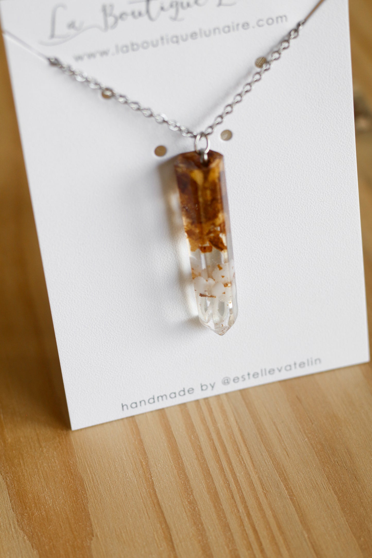 Mushroom necklace n°01