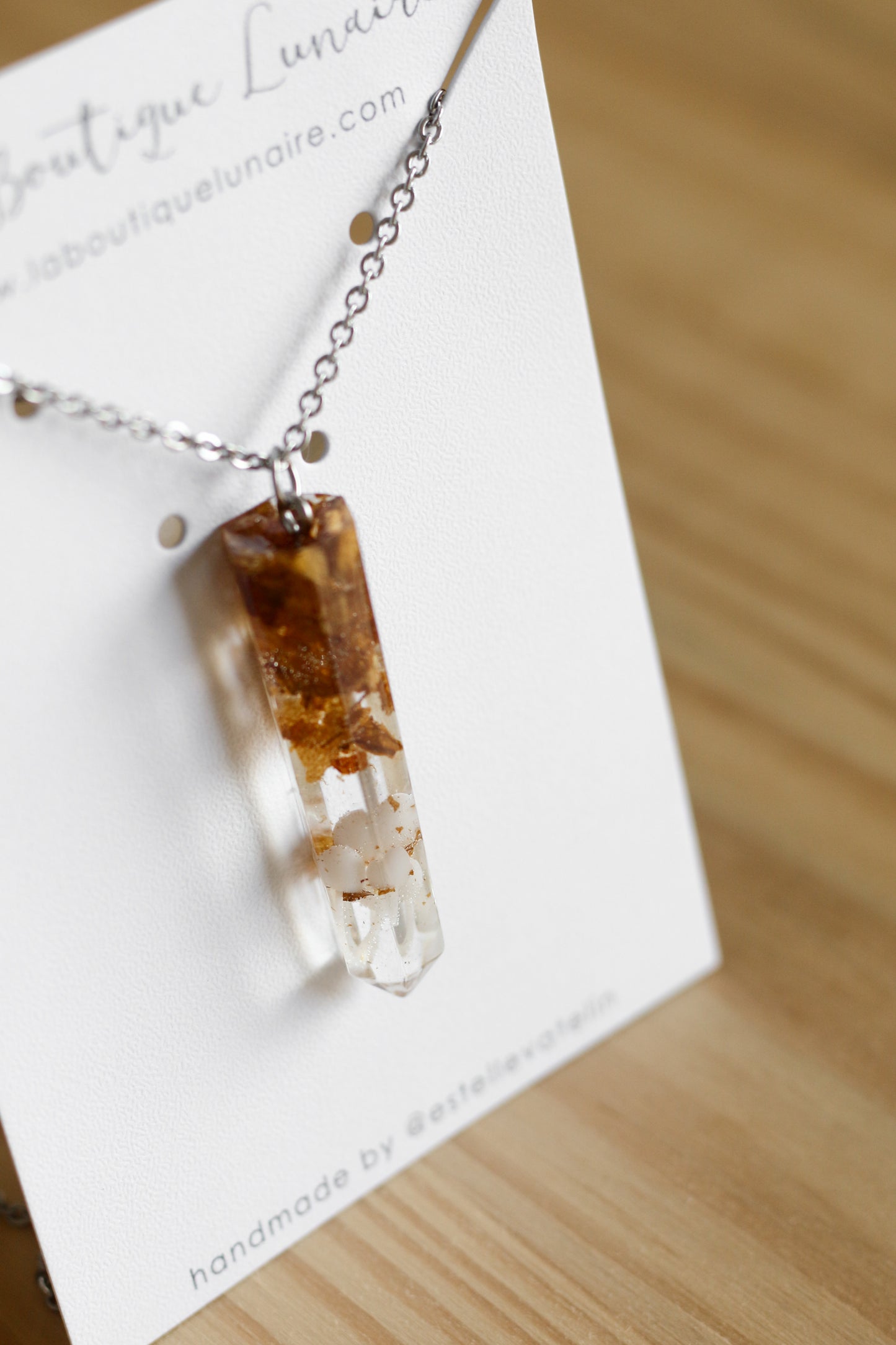 Mushroom necklace n°01