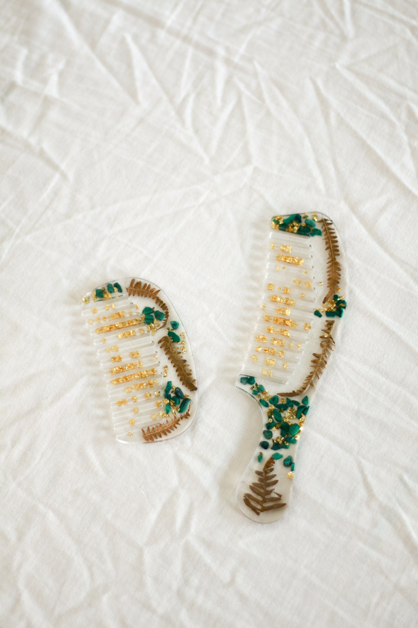 Petit peigne malachite