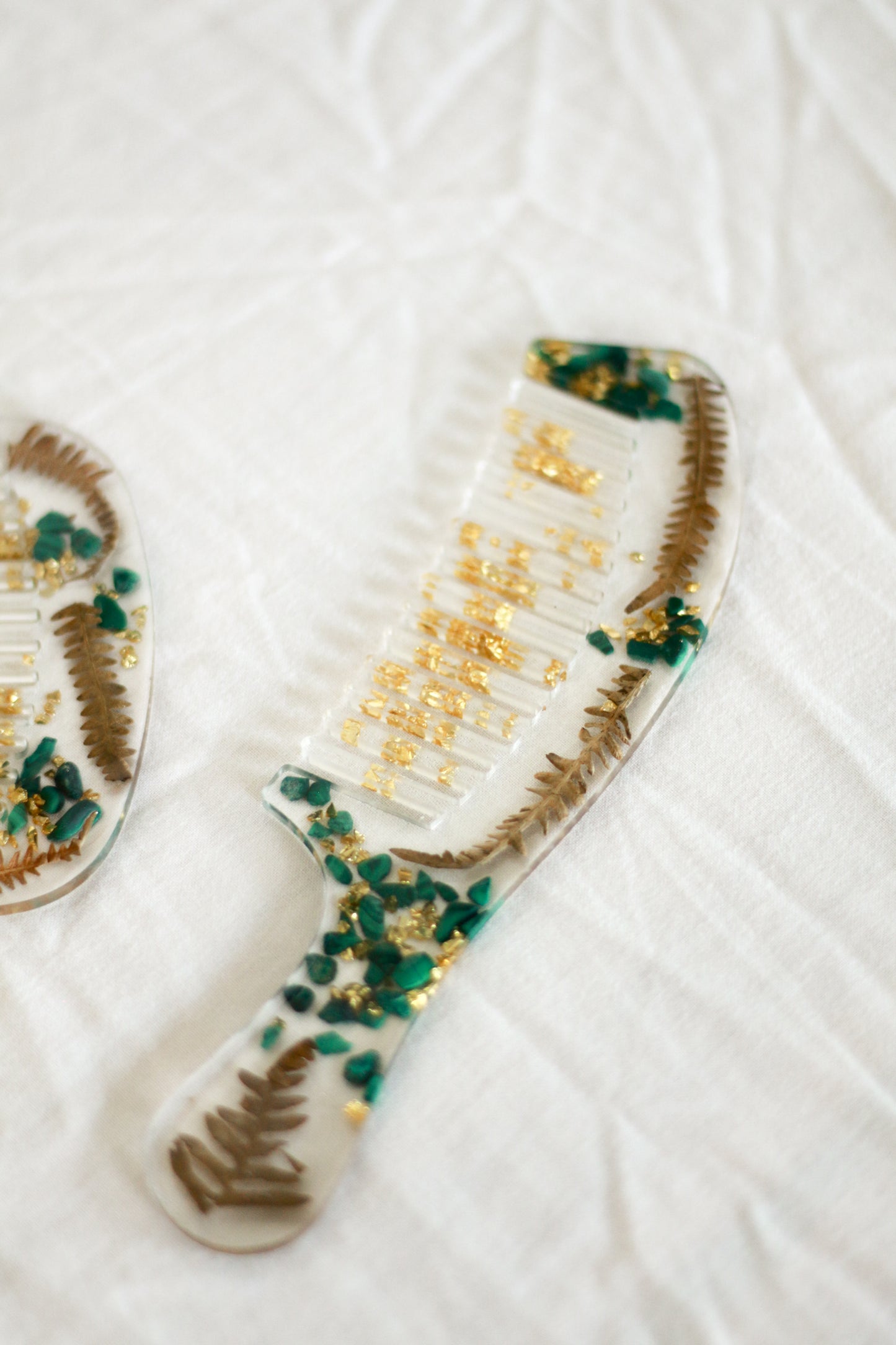 Grand peigne malachite