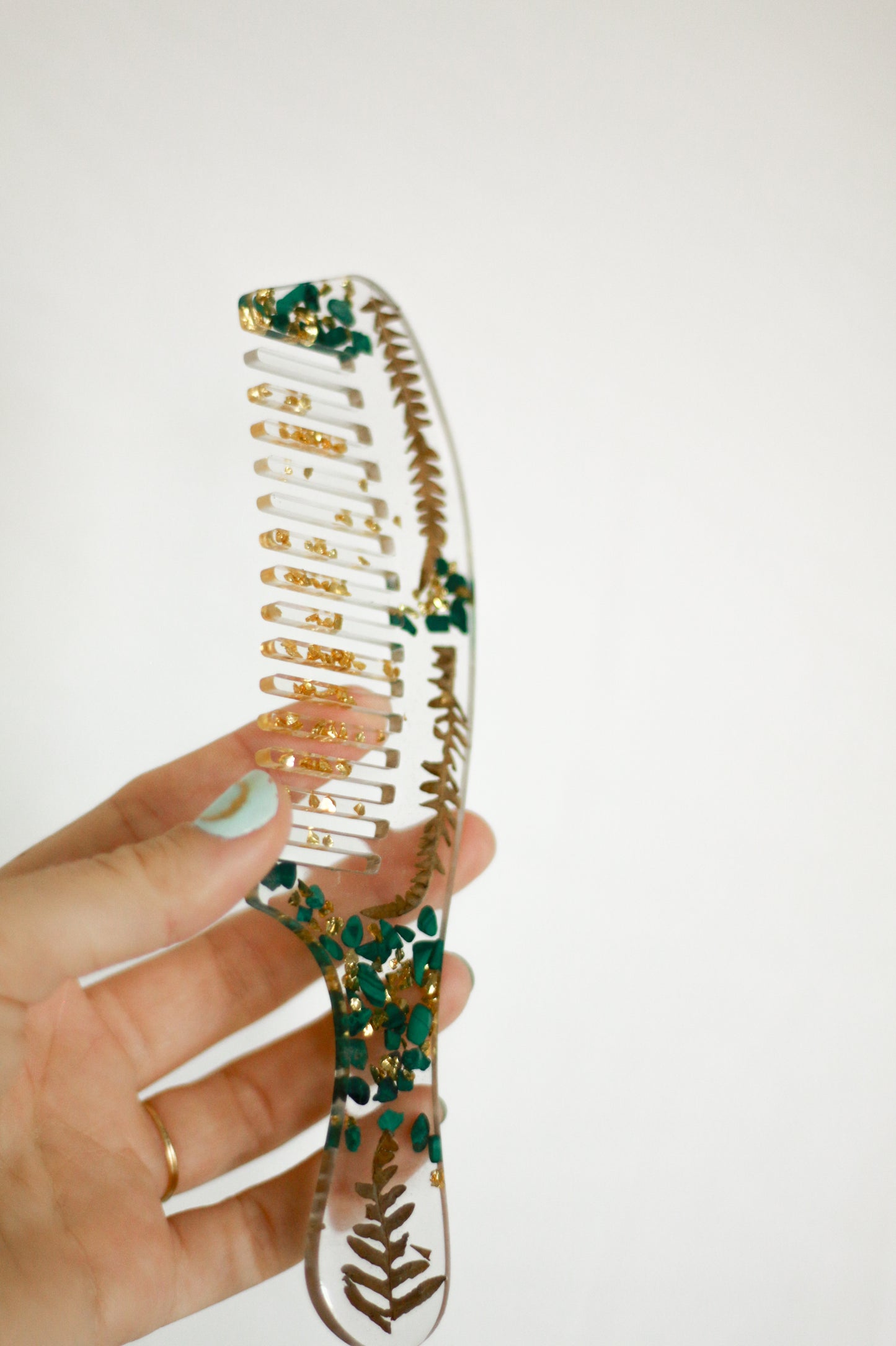 Grand peigne malachite