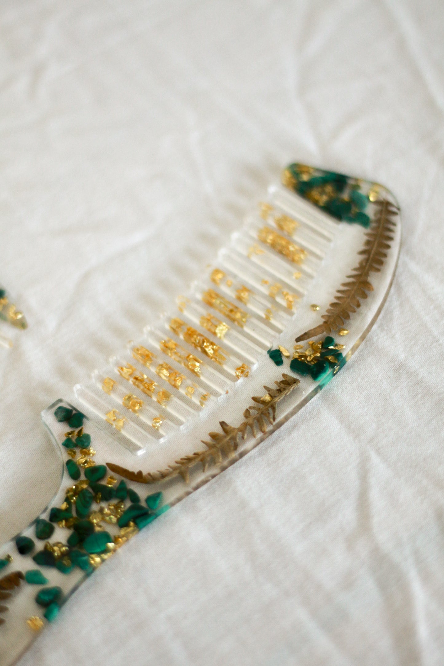 Grand peigne malachite
