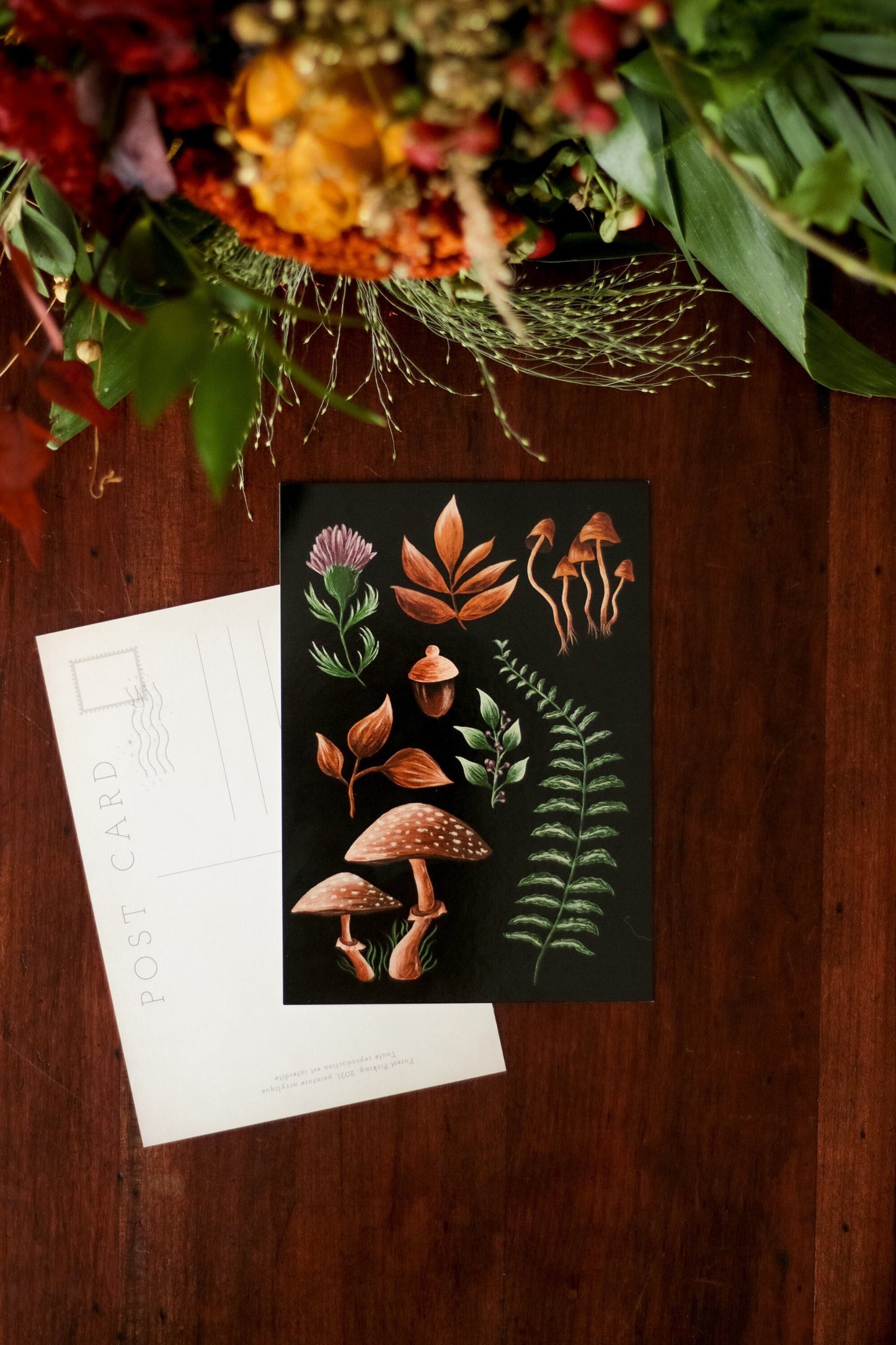 Carte Postale Forest Picking