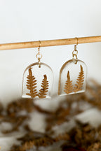 Boucles d'oreilles fougère n°02