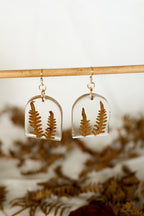 Boucles d'oreilles fougère n°02