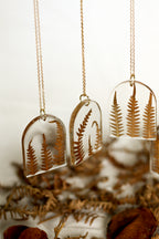 Fern sautoir necklaces