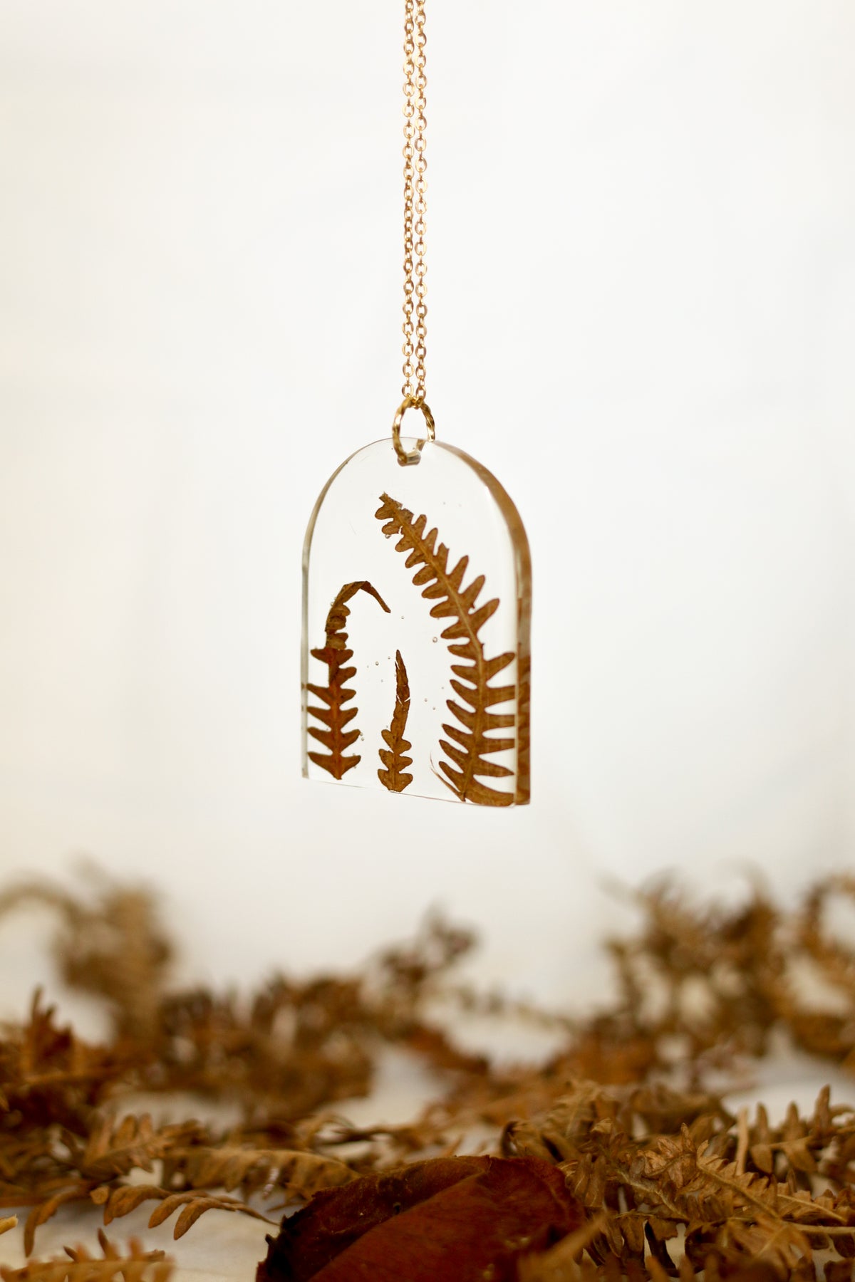 Fern sautoir necklaces