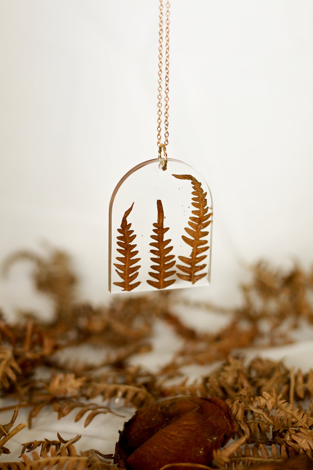 Fern sautoir necklaces