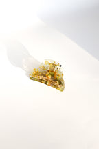 Yellow flower hair clip 01