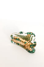 Malachite hair clip 03