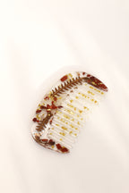 Petit peigne jaspe rouge 01