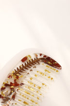 Petit peigne jaspe rouge 01