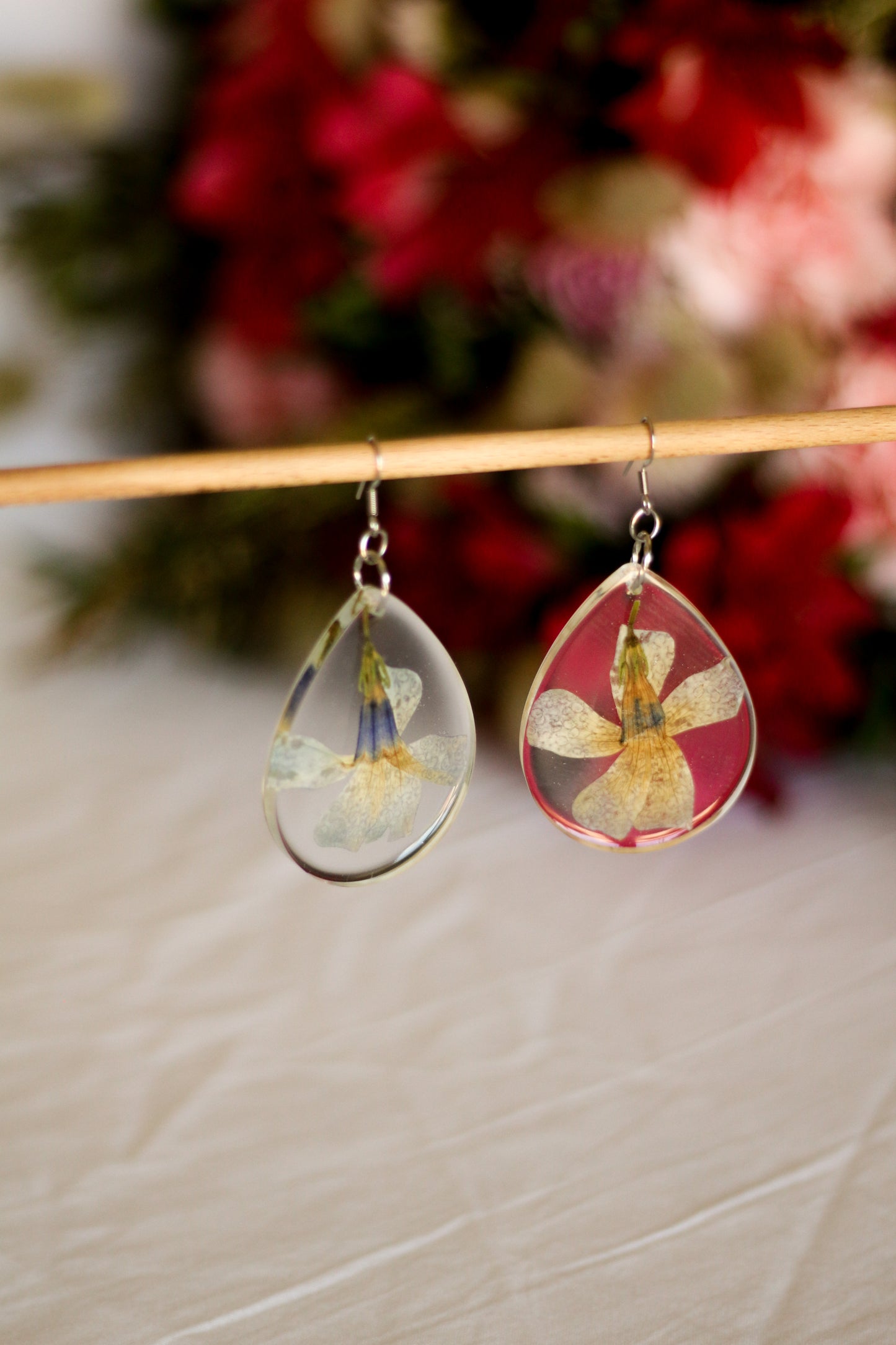 Boucles d'oreilles florales