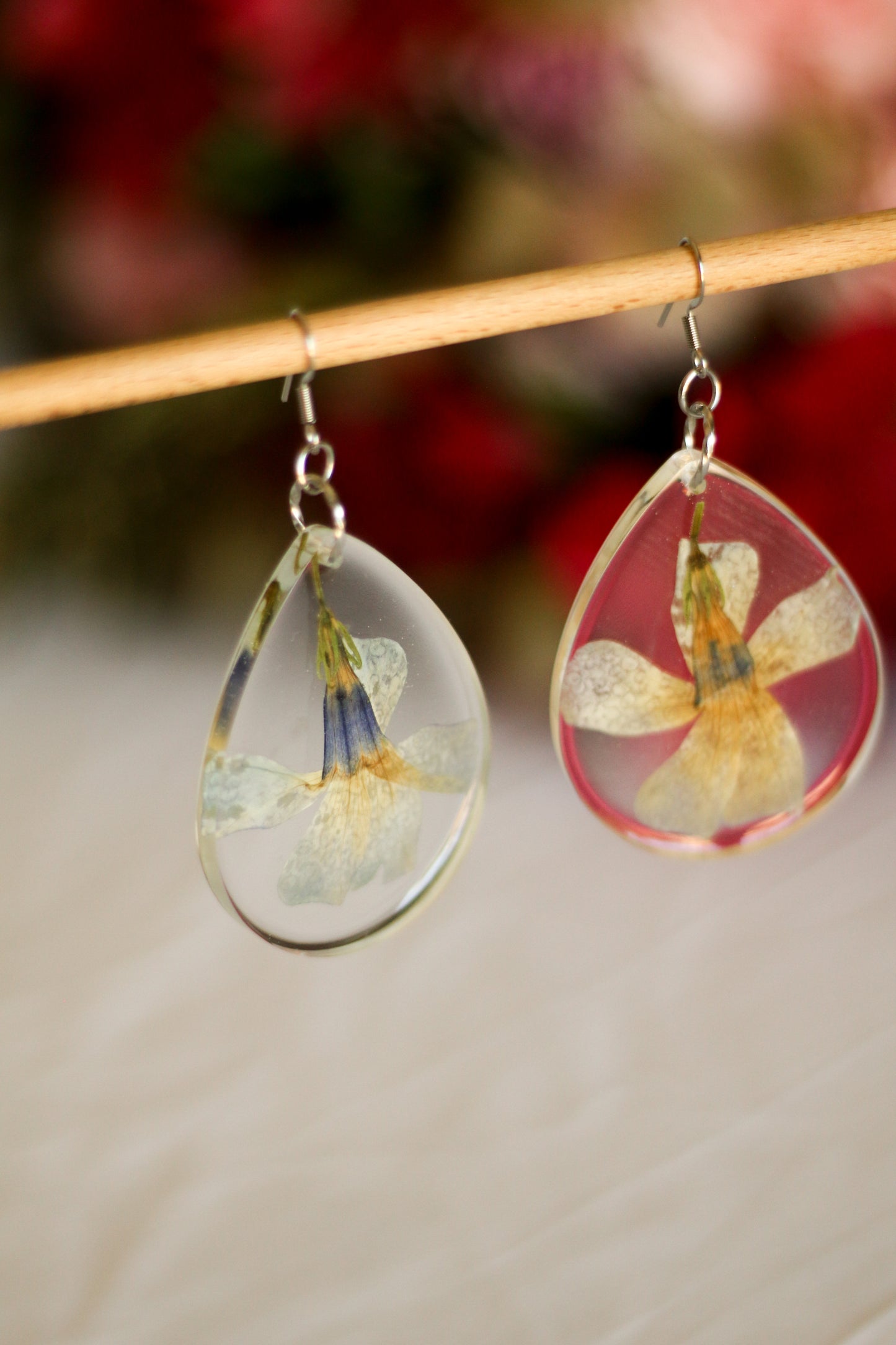 Boucles d'oreilles florales