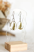 Small fern earrings