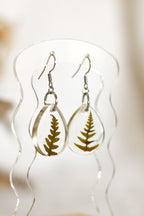 Small fern earrings