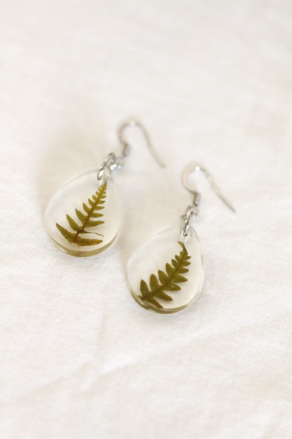 Small fern earrings