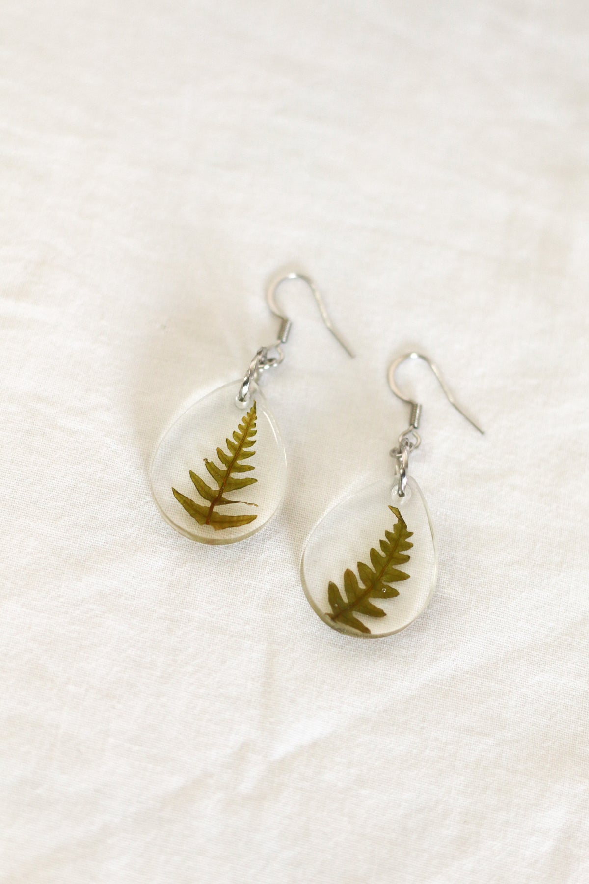 Small fern earrings
