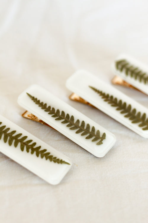 Fern barrettes