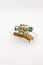 Malachite hair clip