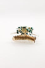 Malachite hair clip