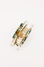 Malachite hair clip