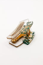 Malachite hair clip