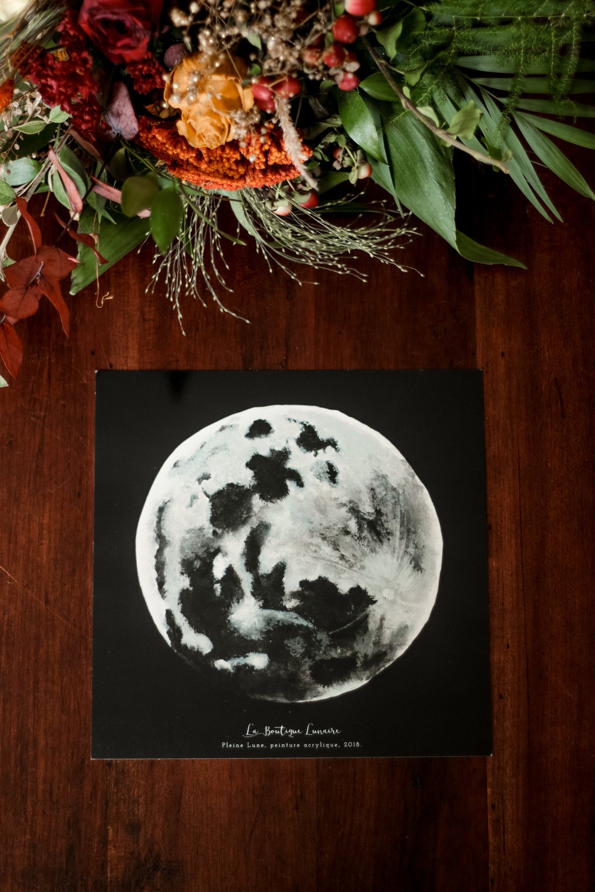 La Lune, peinture acrylique