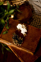 Set of 2 pins: White &amp; Dark Jackalope