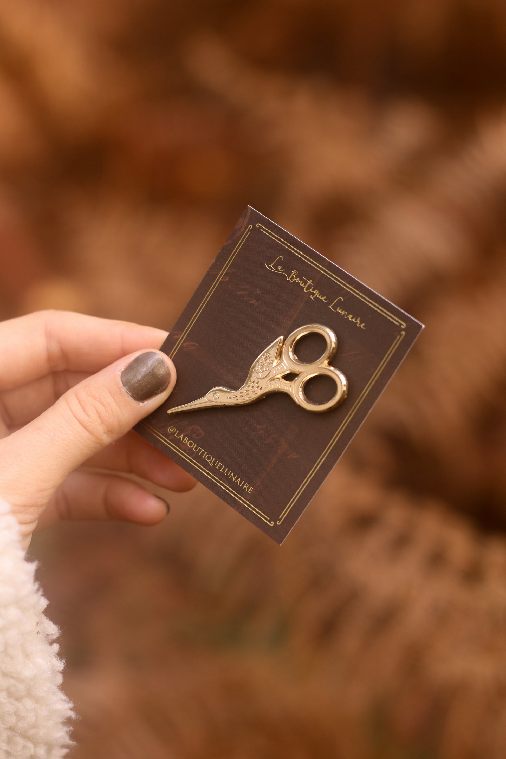 Gold Stork Scissors —